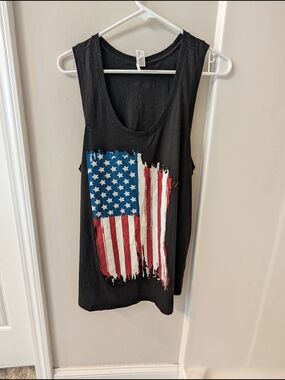 Nine Line Apparel American Flag Tank Top Black XL NWOT